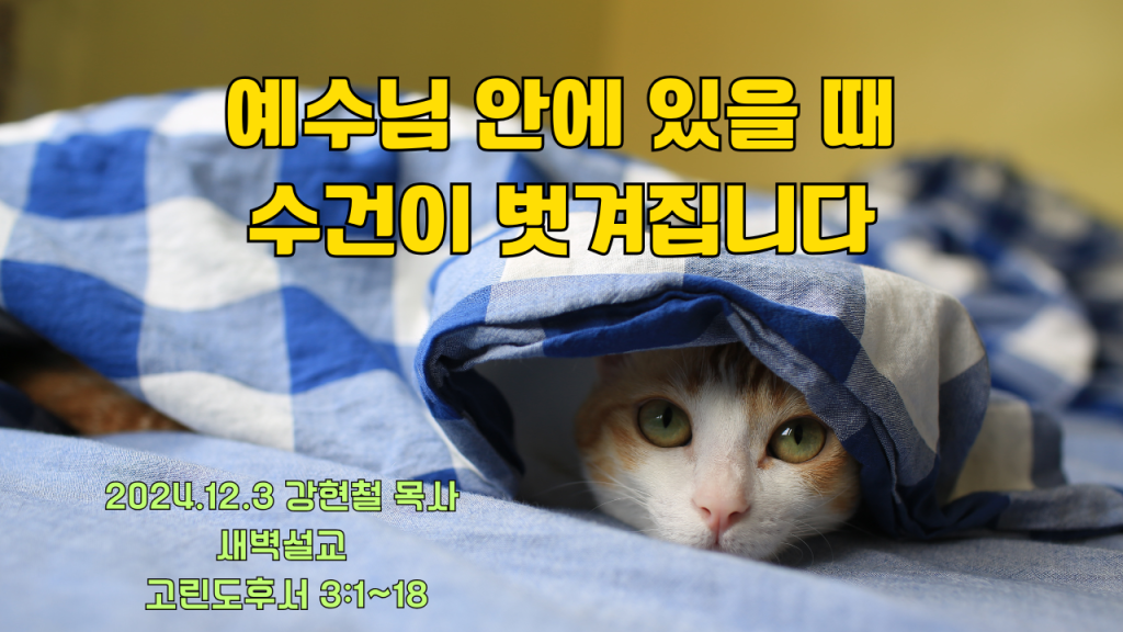 2024년 12월 3일 새벽묵상